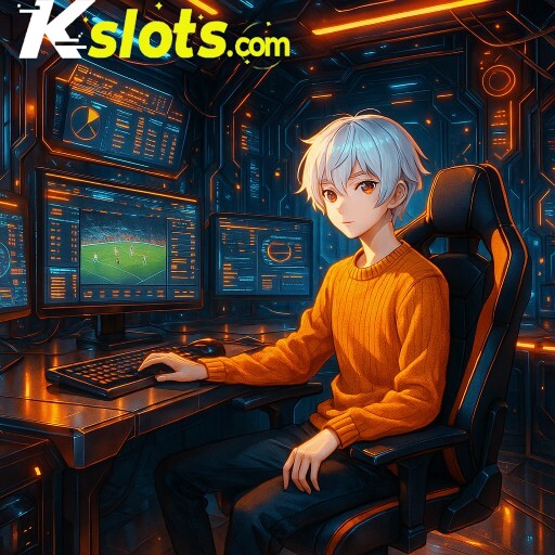 Imagem promocional da KSLOTS apresentando a plataforma e seus recursos